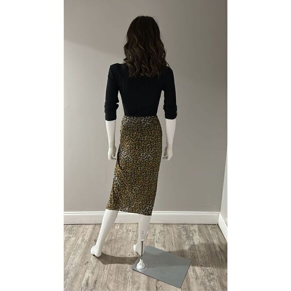 Isabel marant Azaria Silk Midi Skirt Size 2 (34) NWT - Picture 6 of 8